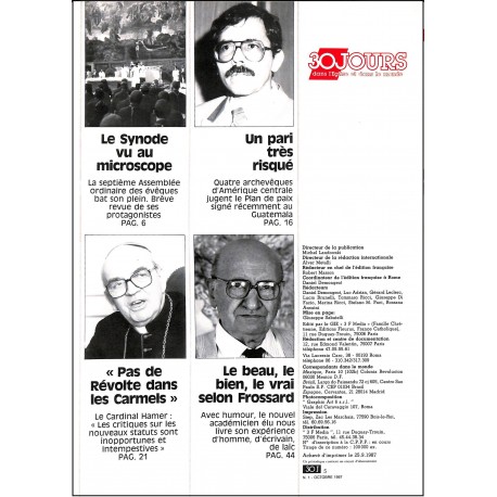 30 JOURS |Premier Numéro