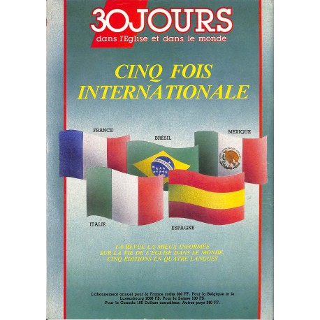 30 JOURS |Premier Numéro
