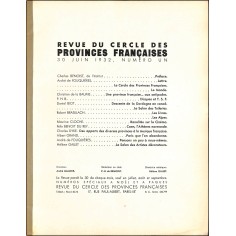 Revue du Cercle des Provinces Françaises |Premier Numéro 2