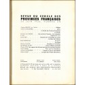 Revue du Cercle des Provinces Françaises |Premier Numéro
