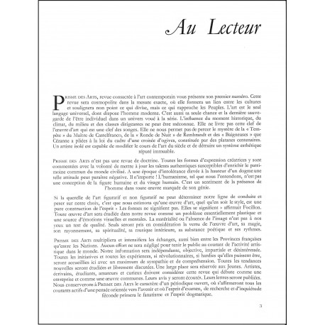 PRISME DES ARTS |Premier Numéro