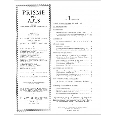 PRISME DES ARTS |Premier Numéro