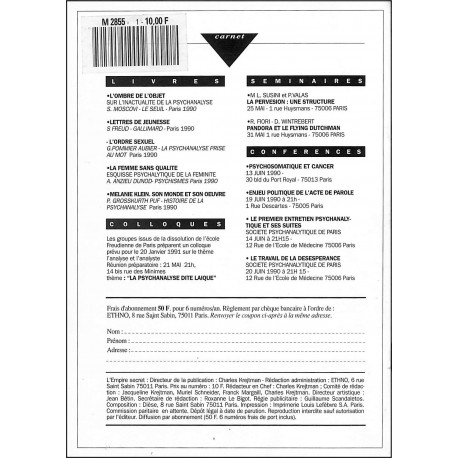 L'empire SECRET |Premier Numéro