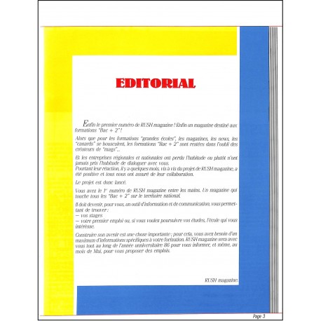 RUSH magazine |Premier Numéro