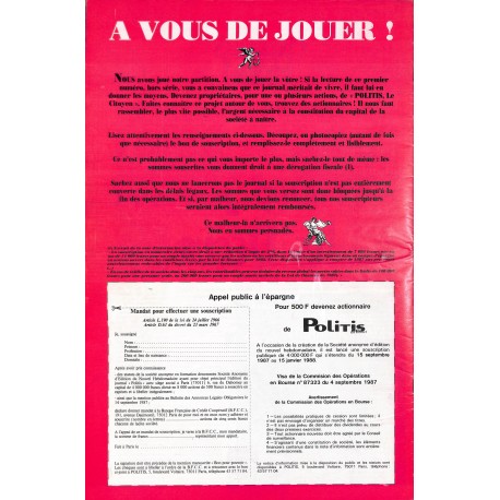 Politis Le Citoyen |Premier Numéro