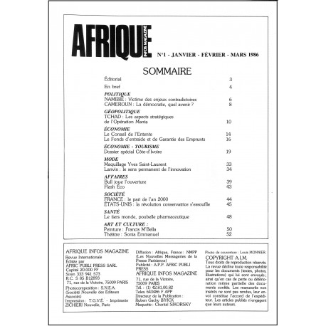 AFRIQUE INFO MAGAZINE |Premier Numéro