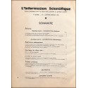 L'information Scientifique |Premier Numéro