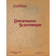 L'information Scientifique |Premier Numéro