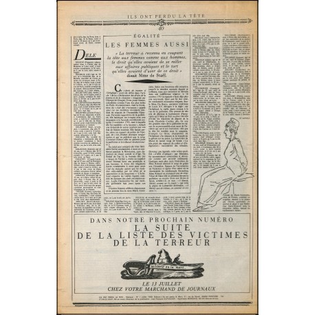 LE JOURNAL DES GUILLOTINÉS |Premier Numéro