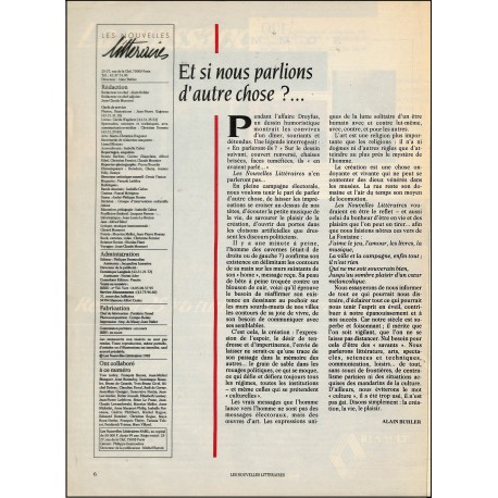 LES NOUVELLES Littéraires |Premier Numéro