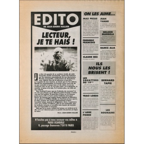 PARIS SCANDALE |Premier Numéro