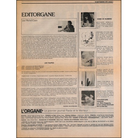 L'ORGANE |Premier Numéro