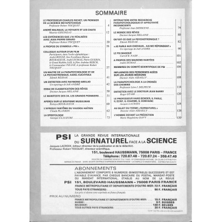 PSI |Premier Numéro