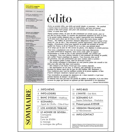info-jeux magazine |Premier Numéro