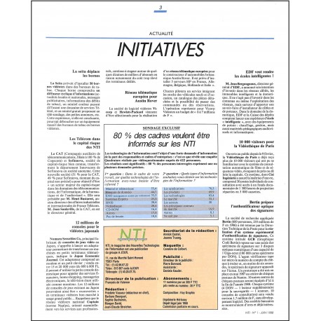 NTi |Premier Numéro