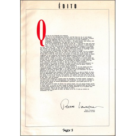 max |Premier Numéro