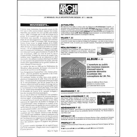 Le Moniteur Architecture |Premier Numéro