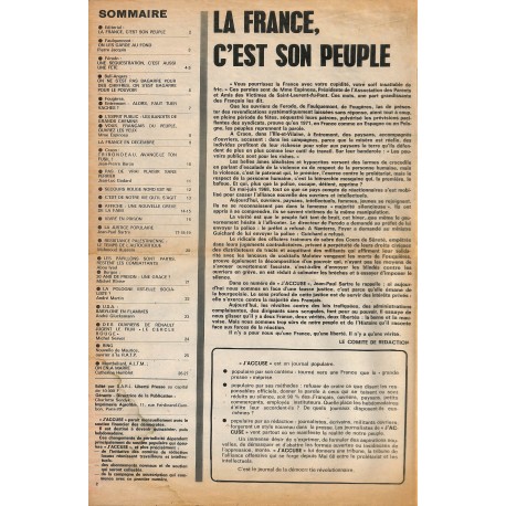 J'ACCUSE |Premier Numéro