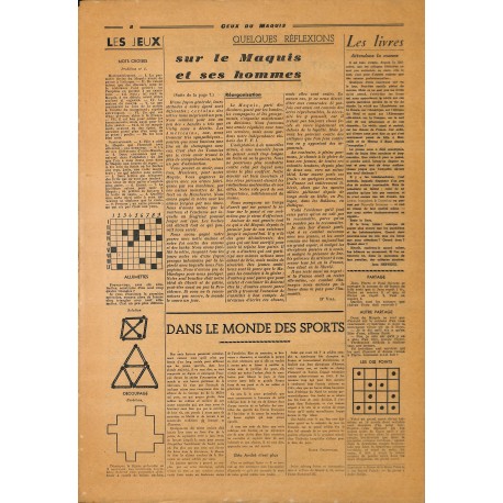 Ceux du Maquis |Premier Numéro