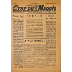 Ceux du Maquis |Premier Numéro