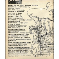 Subjectif |Premier Numéro 2