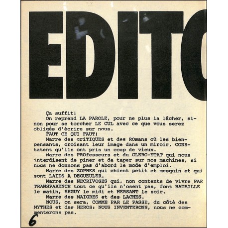 Subjectif |Premier Numéro