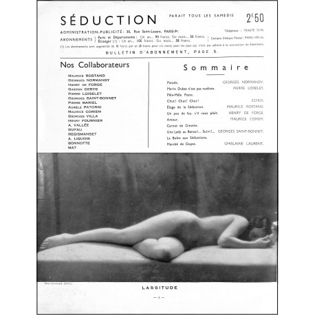SEDUCTION |Premier Numéro
