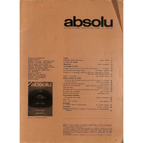 Absolu |Premier Numéro