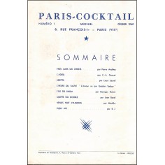 PARIS COCKTAIL |Premier Numéro 2