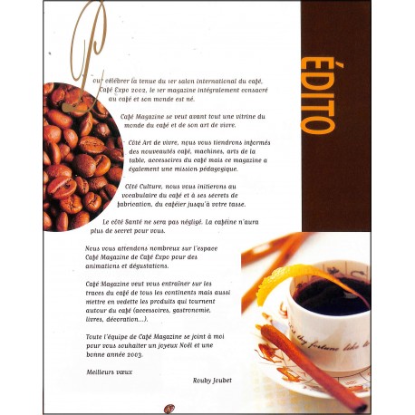 CAFÉ magazine |Premier Numéro