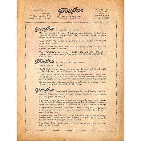 FrouFrou |Premier Numéro