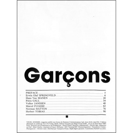 VISUEL HOMMES |Premier Numéro