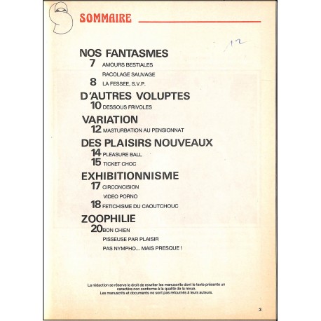 CONFIDENCES FEMININES |Premier Numéro