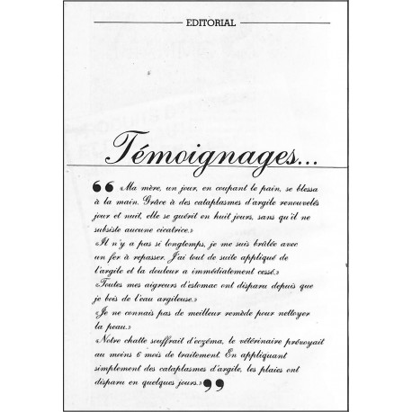 LES DOSSIERS DU NATUREL |Premier Numéro