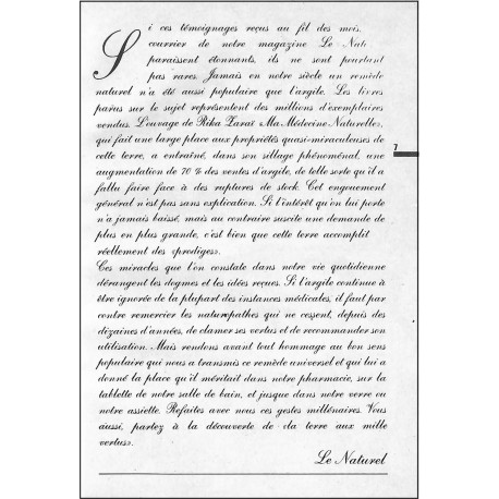 LES DOSSIERS DU NATUREL |Premier Numéro