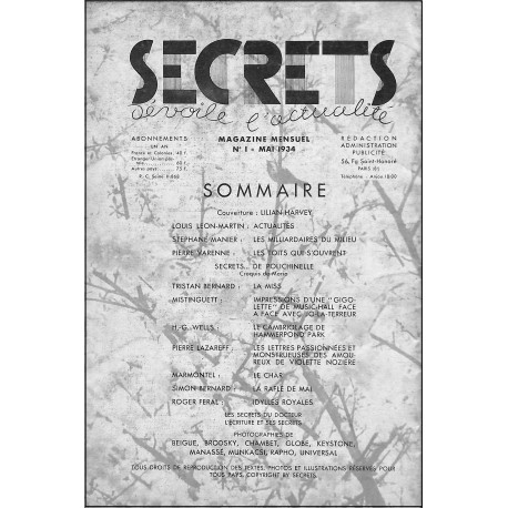 SECRETS |Premier Numéro