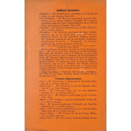 Bulletin de l'Union Nationale des Membres de l'Enseignement Public |Premier Numéro