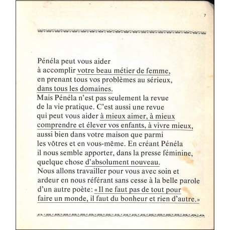 Pénéla |Premier Numéro