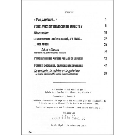 LES CAHIERS DU DOUTE |Premier Numéro