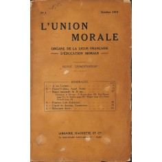 L'UNION MORALE |Premier Numéro