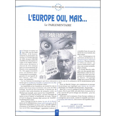 LE PARLEMENTAIRE Européen |Premier Numéro