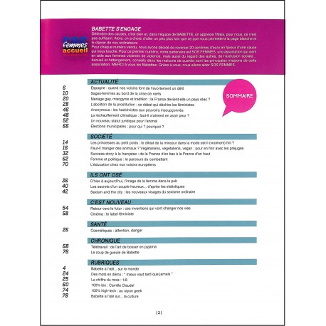 Babette |Premier Numéro