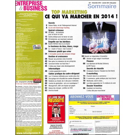 ENTREPRISE & BUSINESS |Premier Numéro