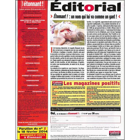 étonnant! |Premier Numéro