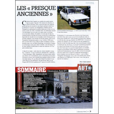 Génération AUTO |Premier Numéro