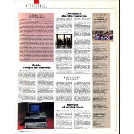 01 INFORMATIQUE |Premier Numéro