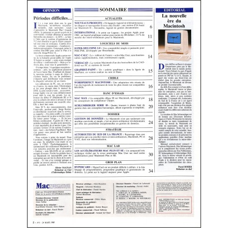 Mac INFORMATIQUE |Premier Numéro