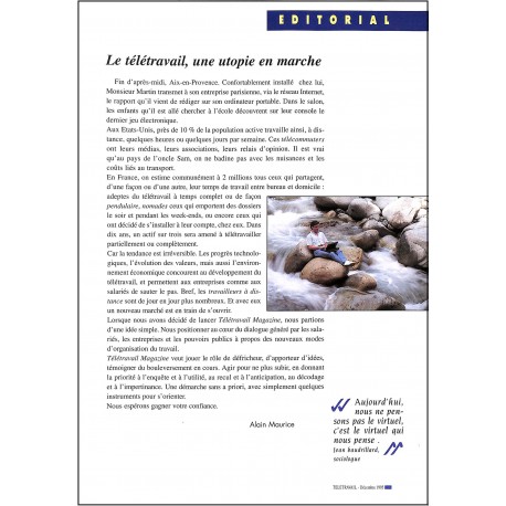 Télétravail magazine |Premier Numéro