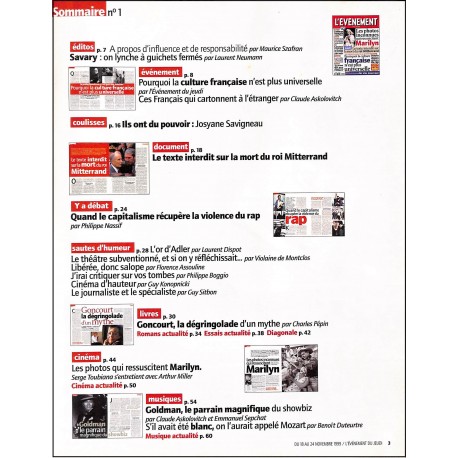 L'ÉVÉNEMENT DU JEUDI |Premier Numéro