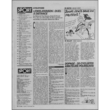 LE SPORT |Premier Numéro